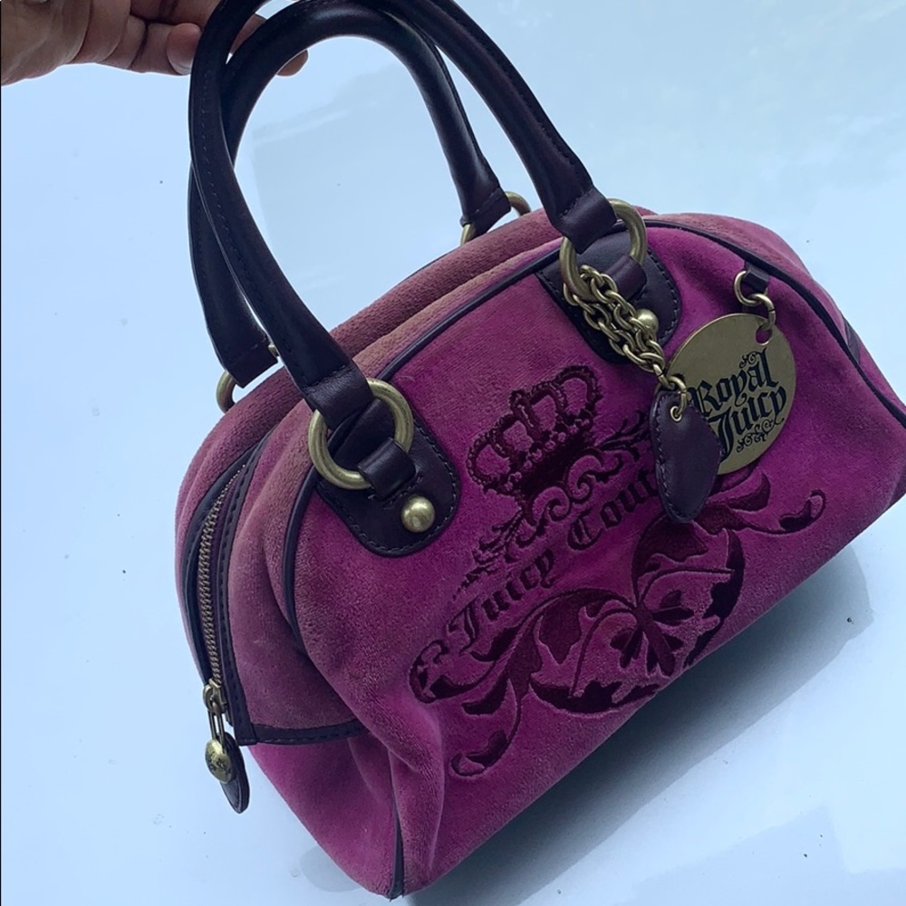 Juicy Couture Bag Baguette Purple Magenta Purse